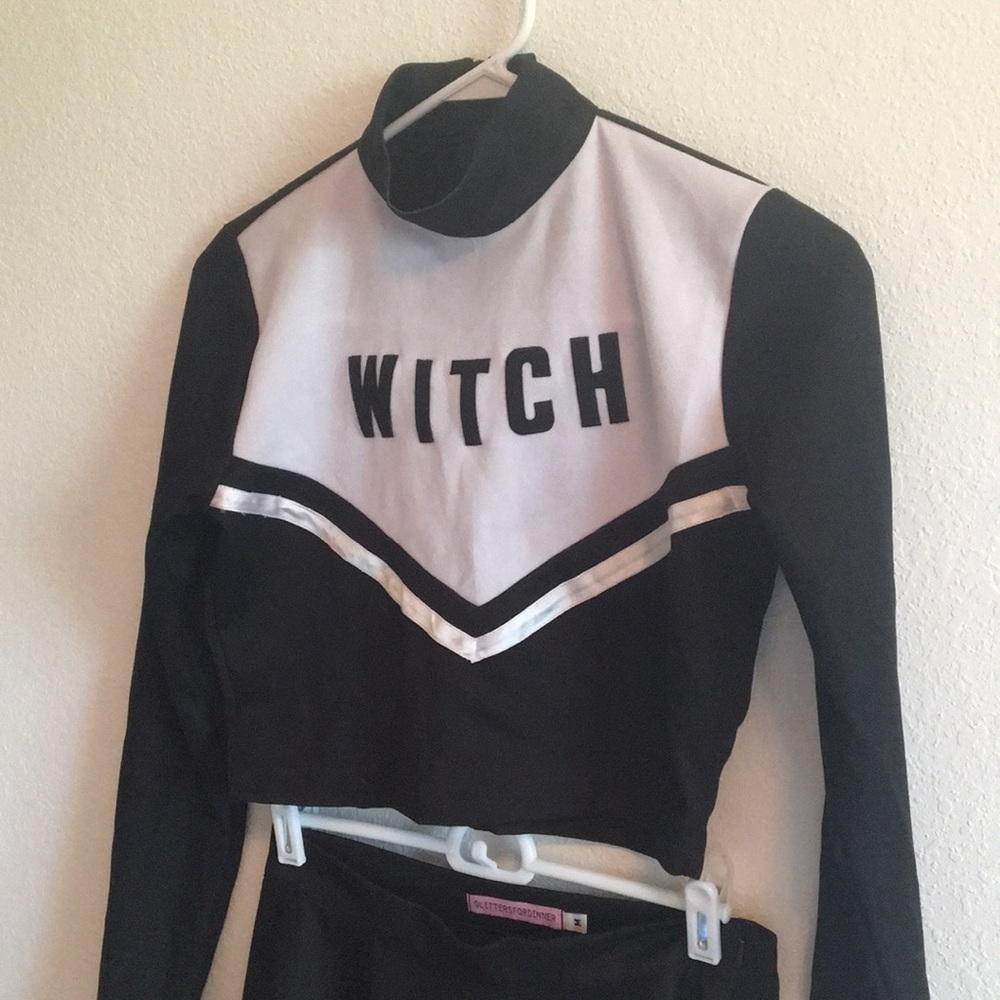 “WITCH” cheerleader uniform NWOT